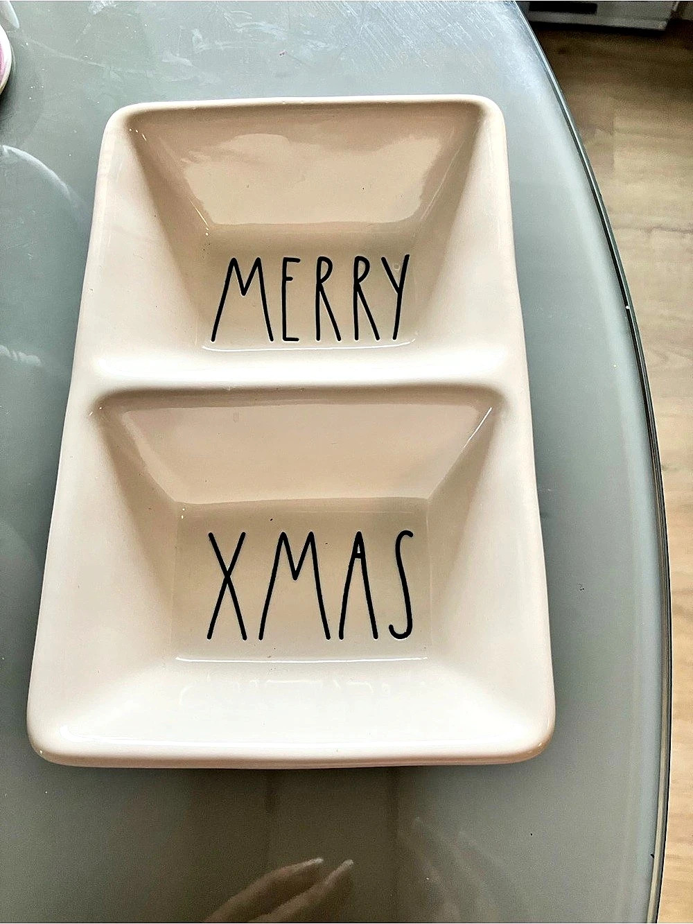 Rae Dunn Merry XMAS Divided Serving Tray